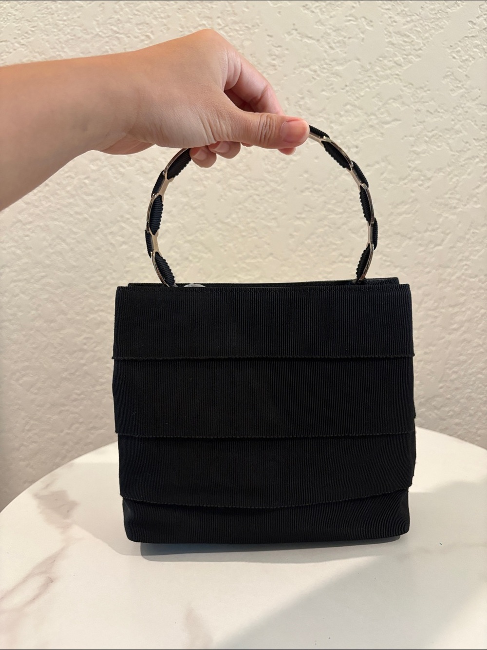 Salvatore Ferragamo Classic Black Top-Handle Gancini Women's Bag